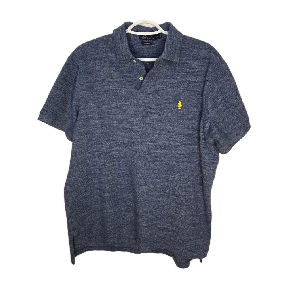 Polo Ralph Lauren Polo Shirt Mens‎ Extra Large Blue Cotton Short Sleeve